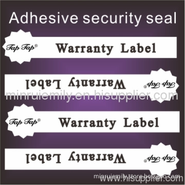 Custom Tamper Warranty Seal Labels For Bottles,boxes 